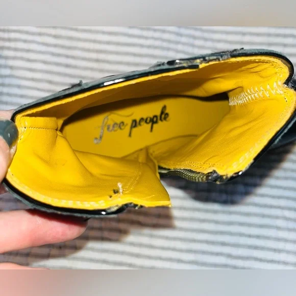 Free People New Frontier Patent Leather Boots sz 6 - Picture 11 of 14